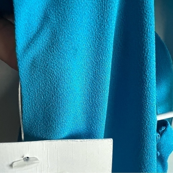 Belle Badgley Mischka Blue Chiffon Dress, New with Tagd - Picture 4 of 8